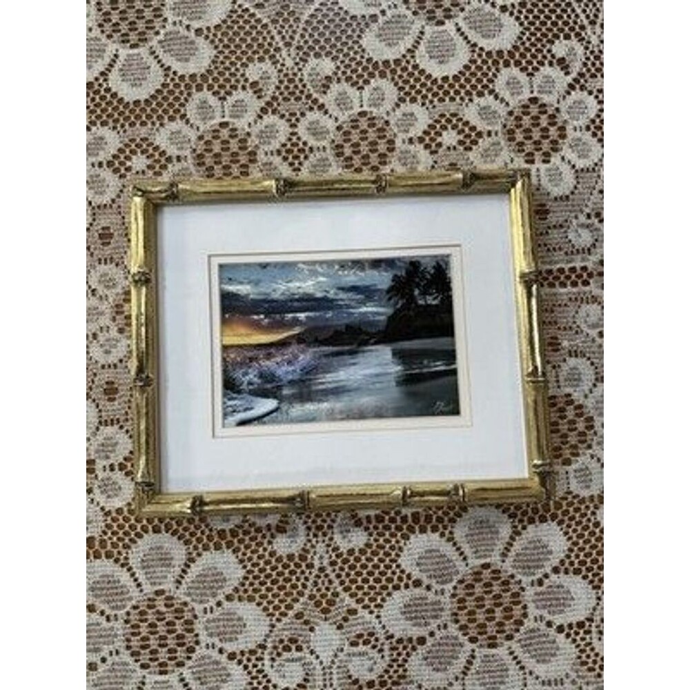 Monica & Michael Sweet Splashes of Light Hawaii Giclee Photo Framed Signed